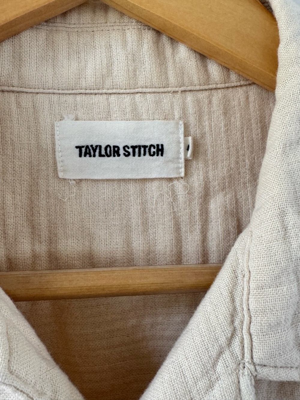 Taylor Stitch Cream Button-Up Shirt - Picture 3 of 3